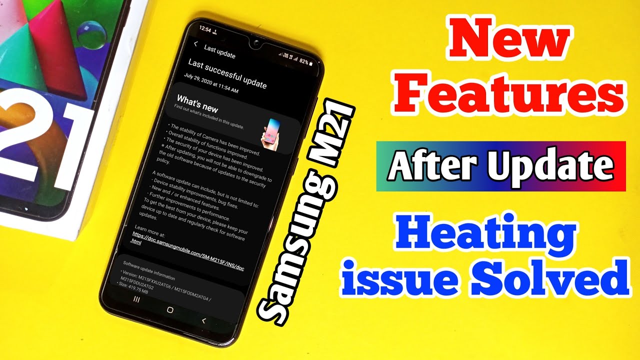 Samsung Galaxy M21 New Features & improvement after Update | Over Heating issue Solved ?