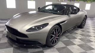 2018 Aston Martin DB11 V8 Coupe Auto ultra low mileage 1 owner example. Satin grey metallic