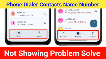 Phone Dialer Contacts Name Number Not Showing Problem Solve 2025 || Contacts Option Not Showing