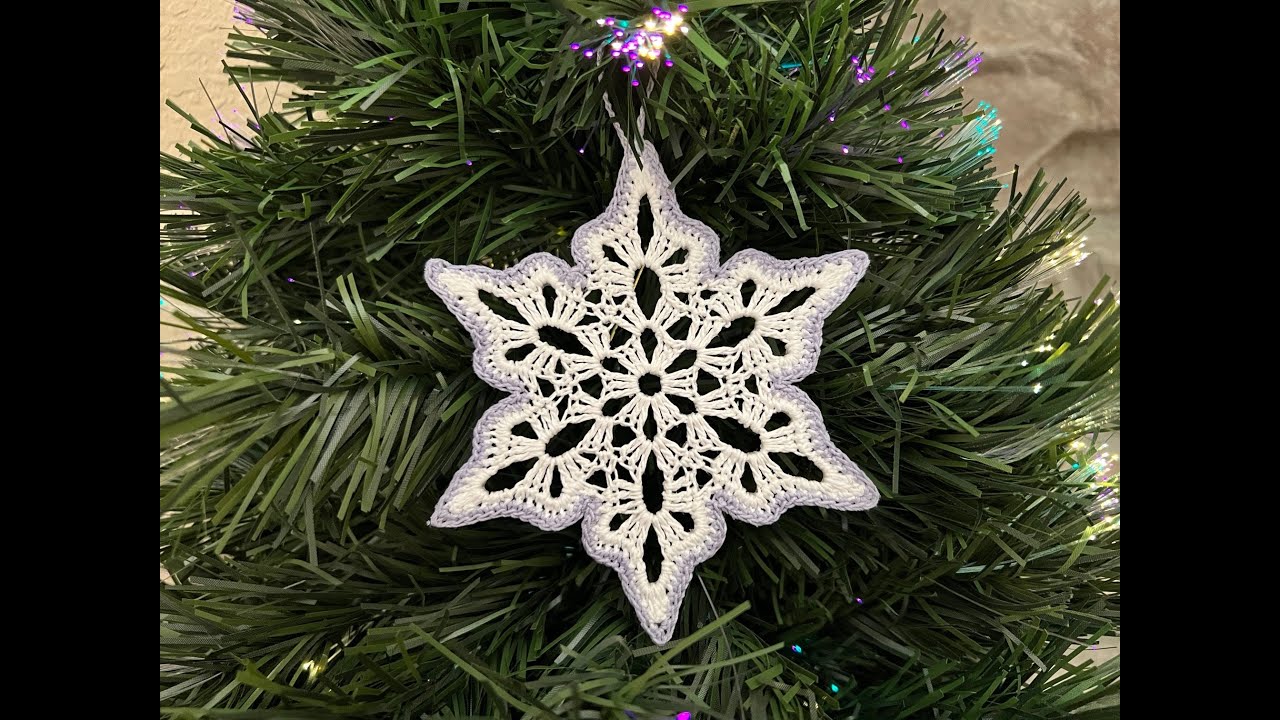 Frosted Snowflake 1, Crochet