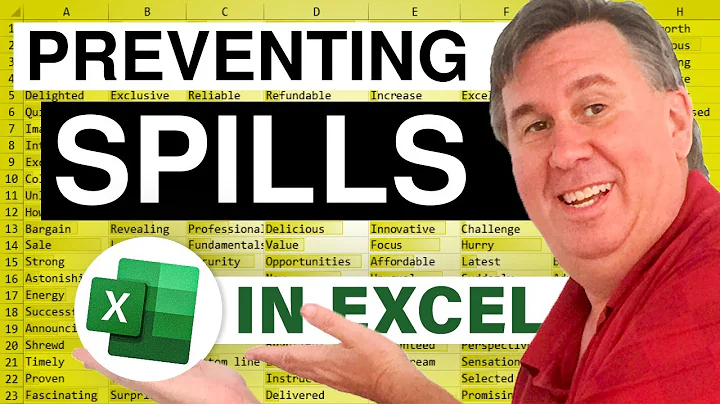 Excel - Prevent Excel Cell Spills: Quick & Easy Method to Keep Values in One Column - Episode 677