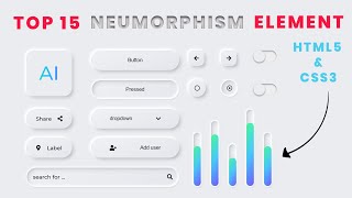 Neumorphism UI Design HTML CSS | Neumorphism Effect CSS |  Neumorphism CSS |  Neumorphism Element
