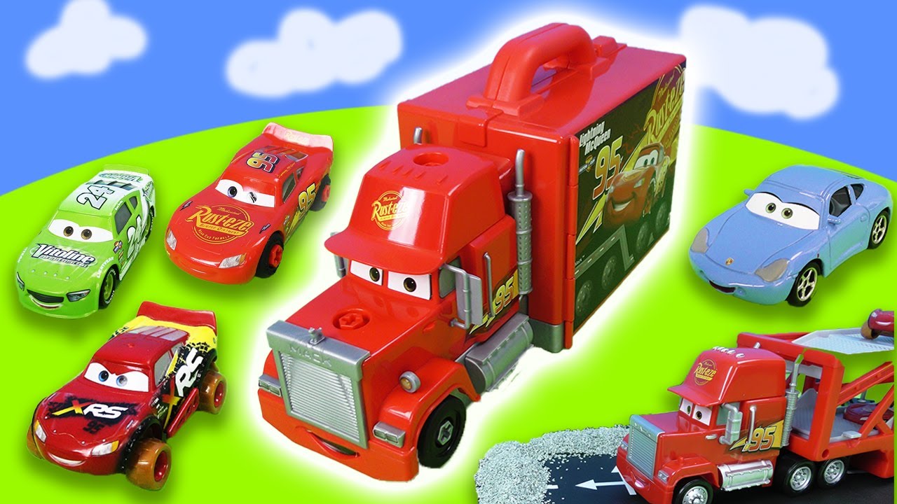 Cars Toys Surprise Lightning McQueen, Mack Truck & Toy Vehicles Play