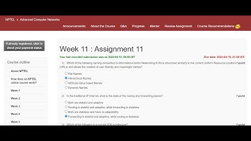 NPTEL Advanced Computer Networks Week 11: Assignment 11(Jan-Apr 2024) #subscribe #like #share