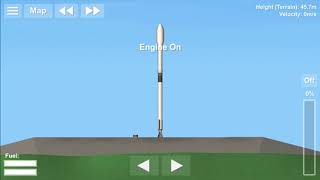 Falcon 9 back to Earth/Dawid Bowie - Starman screenshot 1