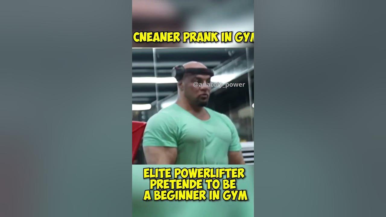 Anatoly GYM PRANK 🤯 Elite Powerlifter Pretends to be a CLEANER ANATOLY