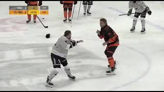 Josh Hodgkinson vs Kyle Ferguson NIHL fight 26-10-25