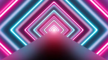 No Copyright || Pink Blue Color Neon Rectangle Tunnel Background Loop ||@ZWorkStudio|| Screensaver.