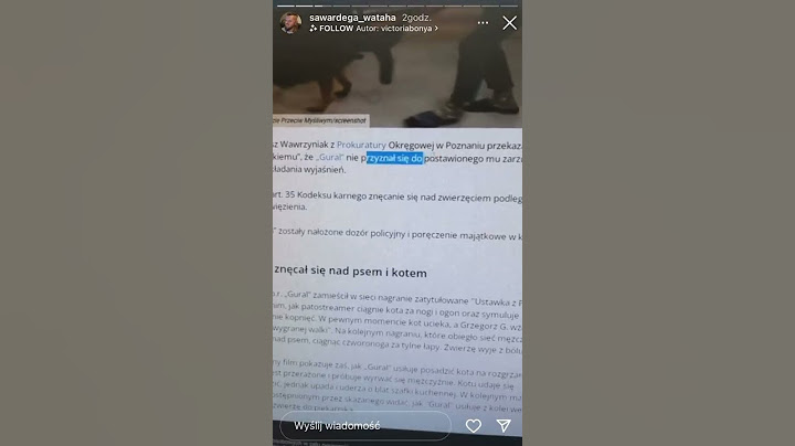 WARDEGA O ZARZUTACH DLA GÓRALA