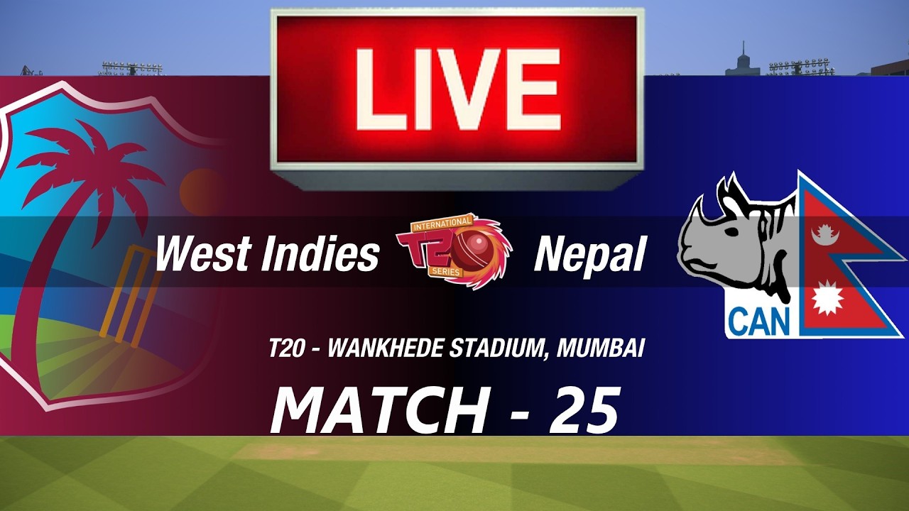 🛑LIVE- WEST INDIES vs NEPAL🛑T20 WORLD CUP 2026🛑WI vs NEP🛑CRICKET 26 GAMEPLAY🛑LIVE MATCH STREAMING🏏