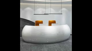 📣 New Arrival | Modern Curved Reception Desk