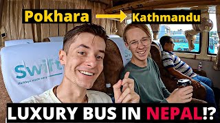 NEPAL'S $1O LUXURY BUS TO KATHMANDU FROM POKHARA 🇳🇵