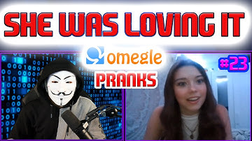 She was really loving it - Omegle Hacking - Anonymous mask prank #23