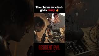 The chainsaw clash goes crazy 🔥 #re9  #residentevil9