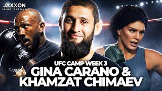 Khamzat Chimaev Camp week 3, UFC interview at JAXXON, Gina Carano trains for Ronda Rousey Fight Information