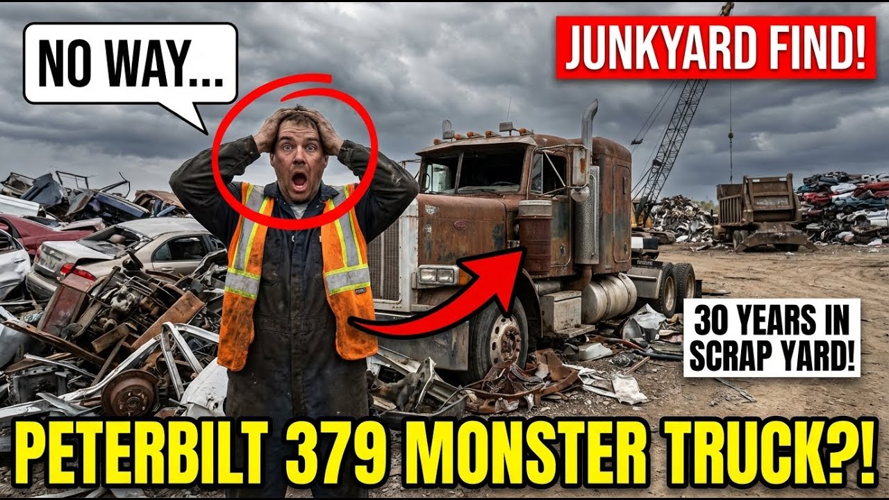 Abandoned Peterbilt 379 Found in Junkyard! | Can We Build a Monster Truck?!