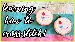 Learning How to Cross Stitch with Skillshare!