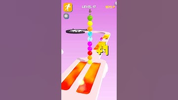 Stack Rider - Gameplay Walkthrough level 17 Android,IOS REvolution GaMES #Shorts