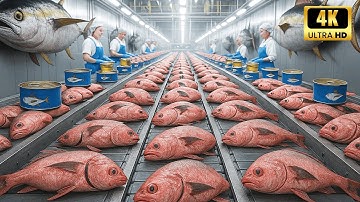 Inside the Massive Tuna Factory — How Giant Tuna Are Really Processed (Full Process)