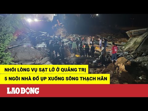 Video Nhói lòng hiện trường vụ sạt lở khiến 5 ngôi nhà bị đổ... - youtube