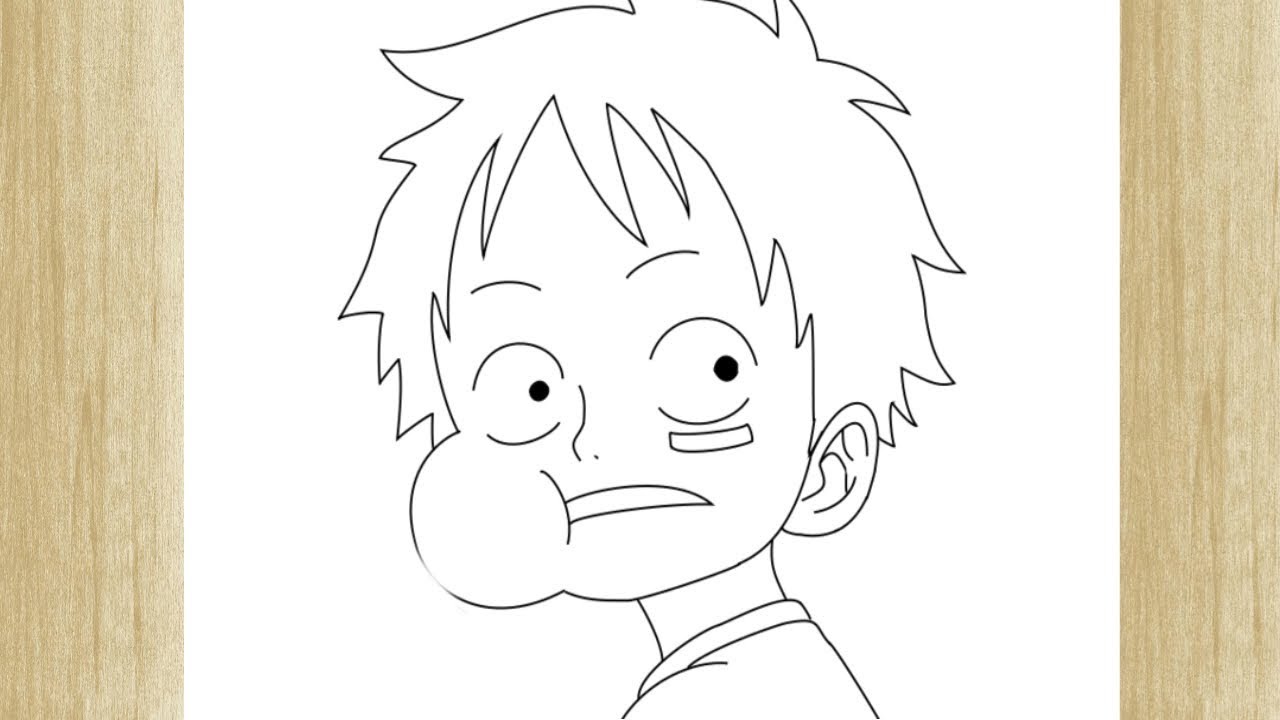 Como desenhar o Luffy fácil