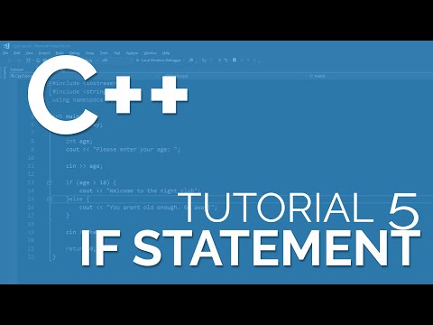 {Easy} C++ Tutorial 5 - IF statement