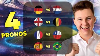 Pronostics Foot MATCH INTERNATIONAL AMICAL MES 4 PRONOSTICS / Allemagne - Pays-Bas / France - Chili