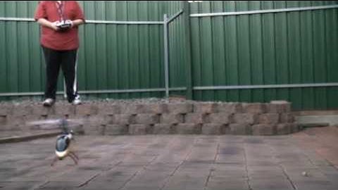 first flight no training gear trex 450.wmv