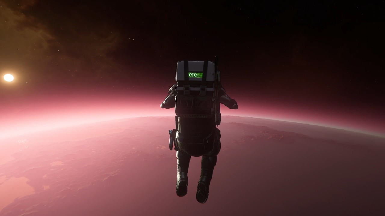 What happens when you jump off a spaceship near orbit?