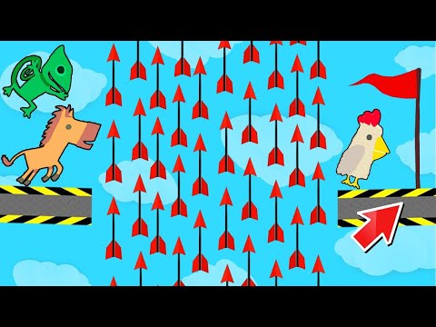 Видео: ТОЛЬКО ГЕНИЙ МОЖЕТ ПРОЙТИ ЭТО, но не мы...! УГАР В В ULTIMATE CHICKEN HORSE