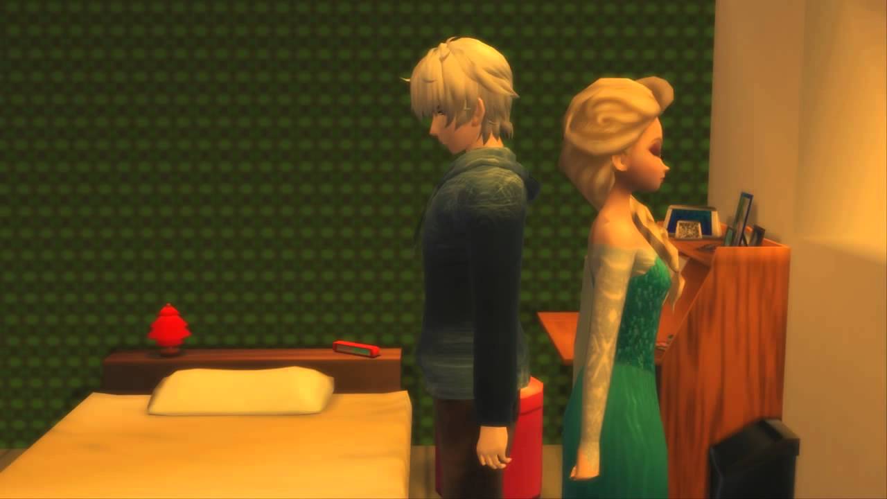 Elsa and Jack Kissed Jelsa Disney Frozen 2 3D Elsa and Jack Frost YouTube