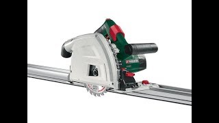 Parkside ptss 1200 b1 Plunge Saw with Guide Rail - YouTube