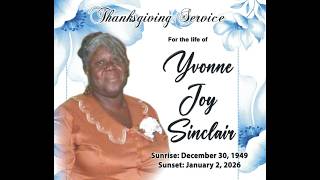 Thanksgiving Service for the late Yvonne Joy Sinclair