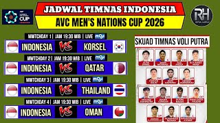 Jadwal Avc Men's Nations Cup 2026~Jadwal Timnas Voli Putra AVC Nations Cup 2026~Live Moji