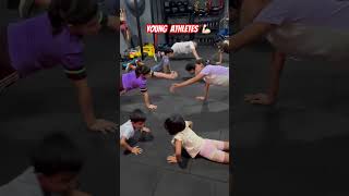 Young athletes strength & stability training #juniorathlete #sports #cricket #athletetraining