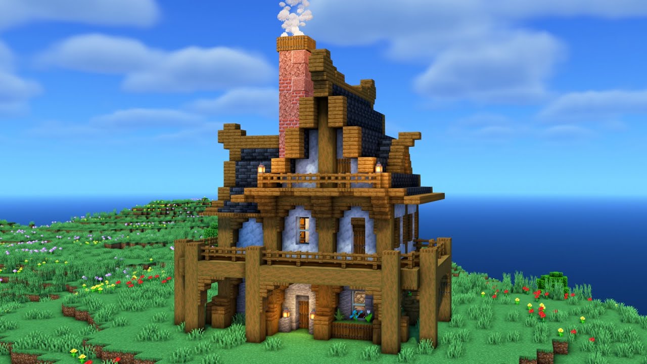 🏰 Como Construir uma Casa Medieval no Minecraft – Tutorial Passo a ...