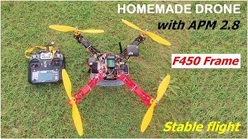 Flying Video of F450 Drone | APM 2.8 Flight Controller | Stable Flight | Make Quadcopter at home