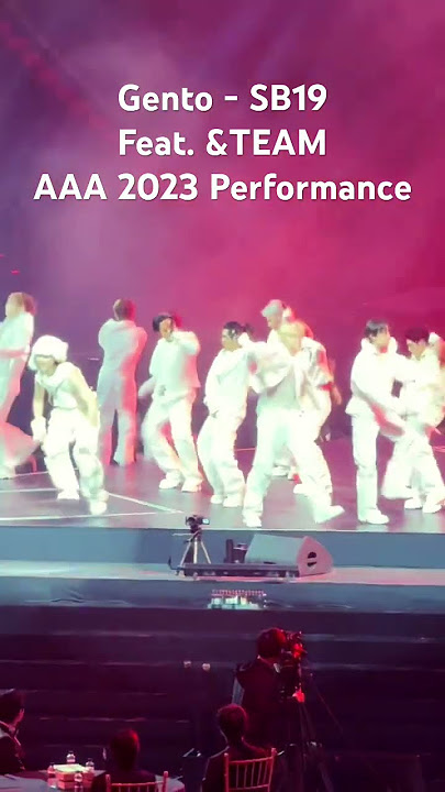 Gento - SB19 feat. &TEAM(앤팀) | Asia Artist Awards 2023 (Fancam) #kpop #ppop #aaa2023 #sb19 #andteam