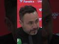 "THE PLAYERS AREN'T HAPPY THAT TOTTENHAM ARE BOTTOM OF THE TABLE!" De Zerbi: Sunderland 1-0 Spurs