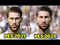 eFootball PES 2021 vs PES 2020 Players Model Comparison - PS4 Pro 4K Gameplay