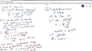 stats 9.1 and 9.2 quiz review