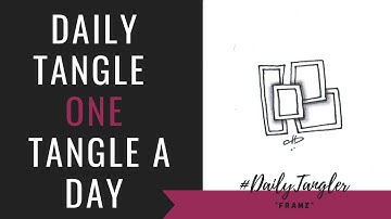 Daily Tangle - Pattern  Focus -  Framz   | How to draw | #DailyTangler