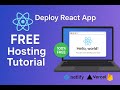 React hosting FREE 2025 || Hosting course || in Tamil