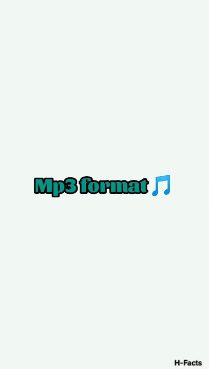 Mp3 format