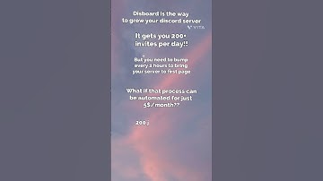 Grow Your Discord Server | Auto Bump On Disboard #discord #discordserver