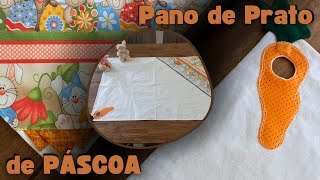 LINDO PANO DE PRATO DE PASCOA