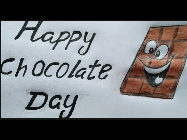 Happy Chocolate Drawing | Chocolate Day Drawing | Chocolate Drawing -  YouTube