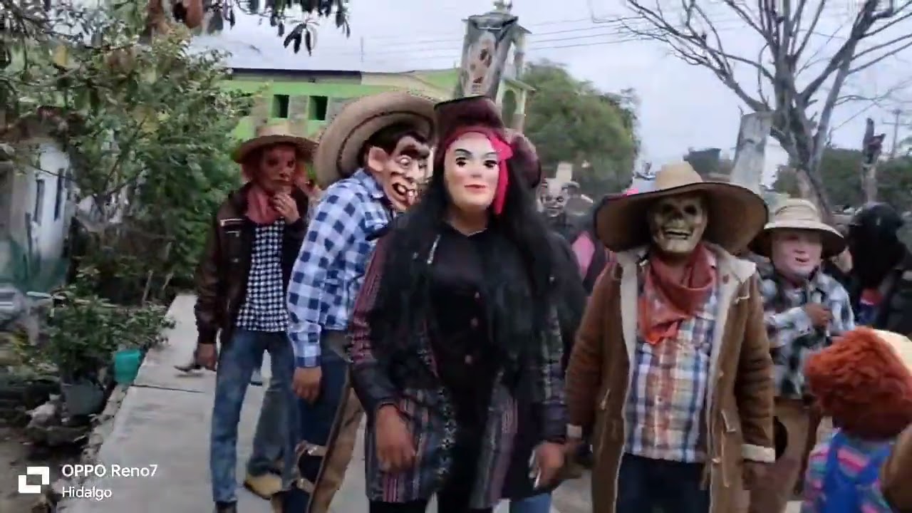 nexpa orizatlan Hidalgo - xantolo 2023 - cuadrilla de disfrazados