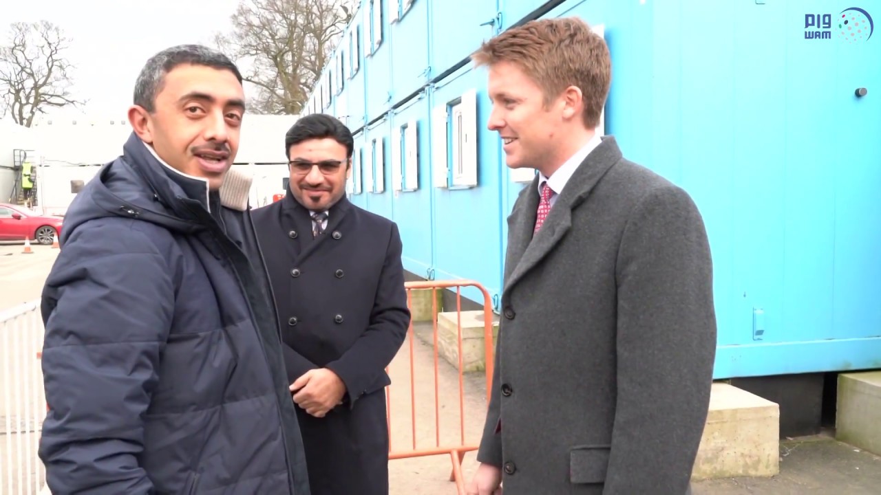 عبدالله بن زايد يزور مركز الدفاع والتأهيل الوطني بالمملكة المتحدة