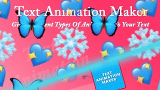 TEXT ANIMATION MAKER!!!😱😱😱 ЧТО ЭТО ЗА ПРИЛОЖЕНИЕ??? screenshot 2